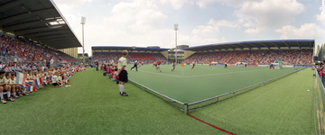 840535 Afbeelding van de wedstrijd Nederland-Spanje in de finale van het WK Hockey heren in het stadion Nieuw ...